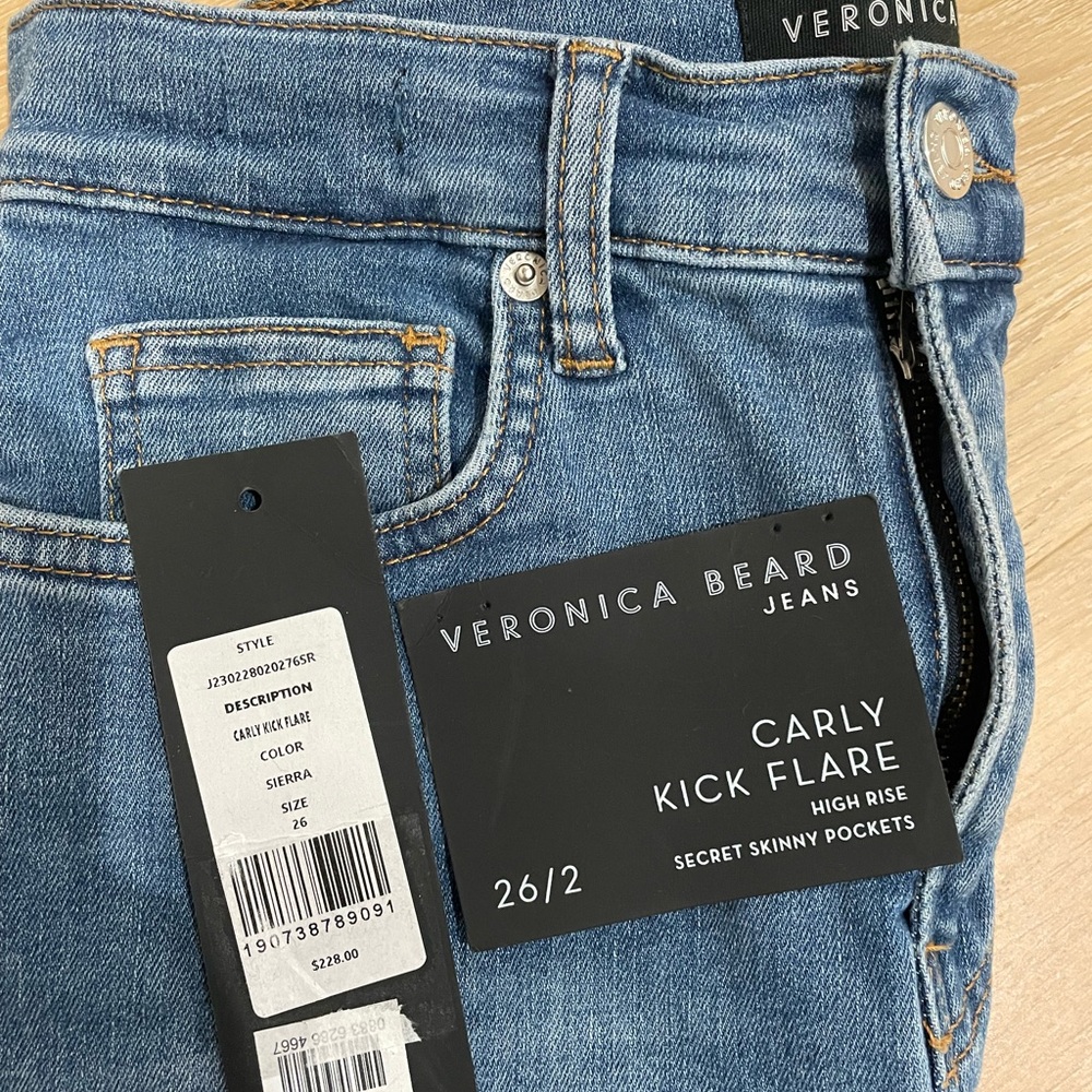 Veronica Beard Jeans Carly Kick Flare High Rise Jeans in Size 26